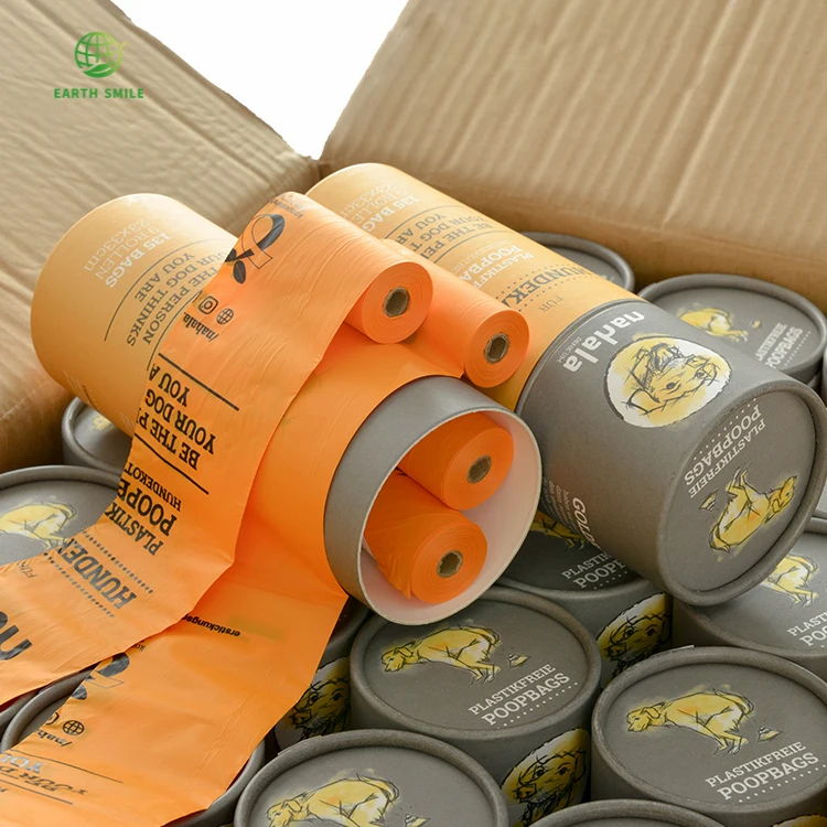 
AS-4736/ASTM D6400/EN13432 Eco Friendly Corn Starch Dog Poop Bags Biodegradable Plastic Bag Dog 