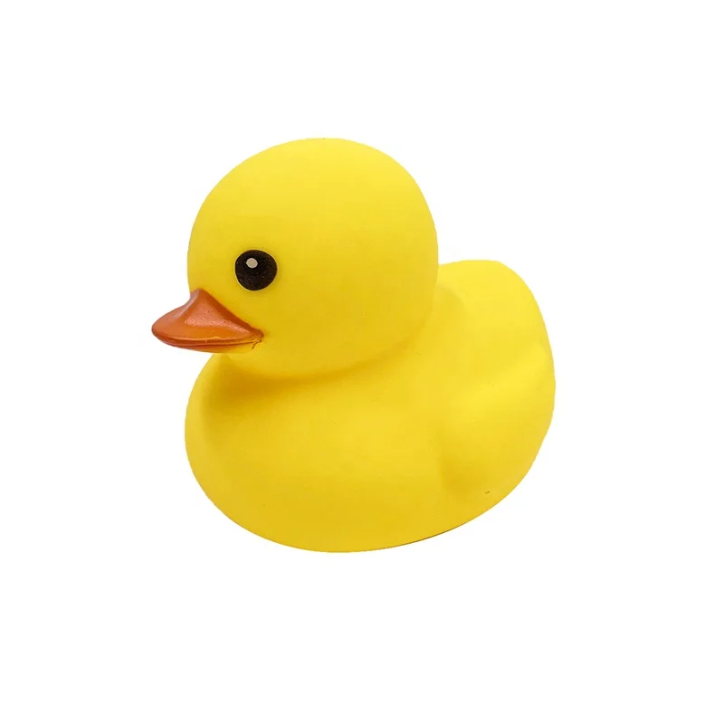Custom PU Squeeze Foam Yellow Duck Shaped Anti Stress Ball For Kids