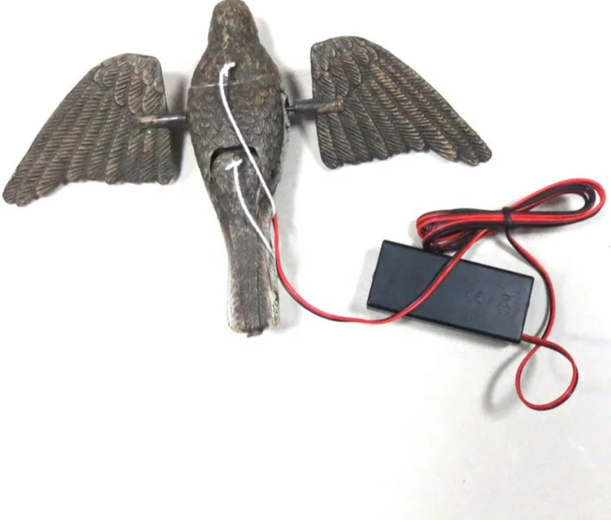 Electric Bird Outdoor Realistic Feather Simulation Bird Hunting Bait Bird Engine Hunting Crow Decoy