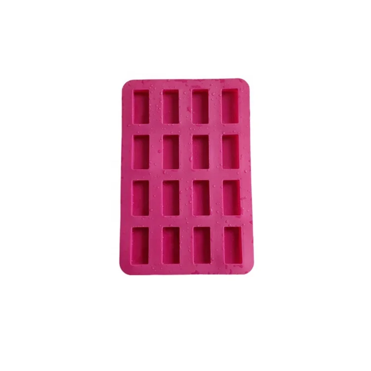 non-stick food grade 16 cavity rectangle chocolate silicone mold