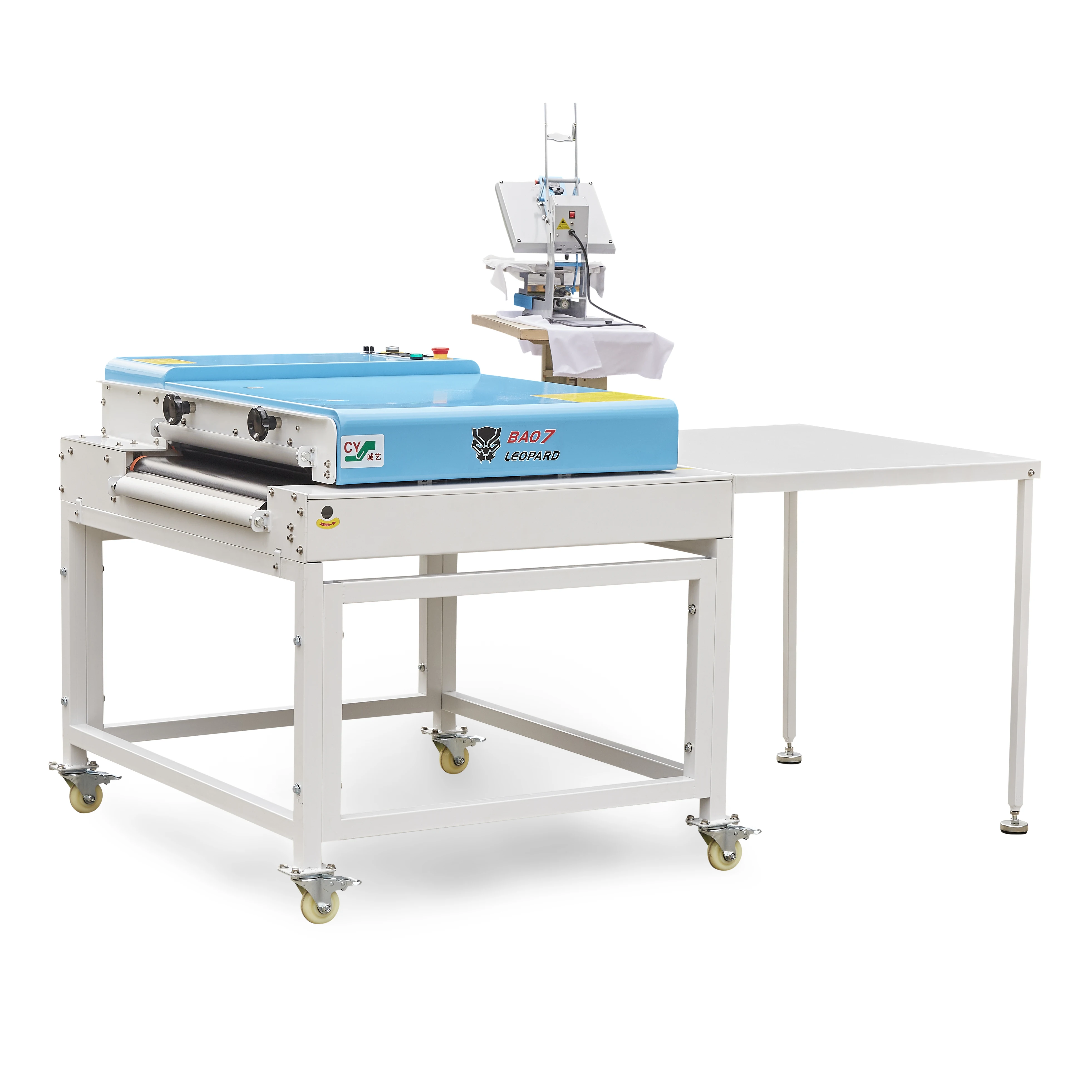 New multifunctional sublimation conveyor belt 600mm short cycle heat press belt conveyor machine for self-adhesive fabric