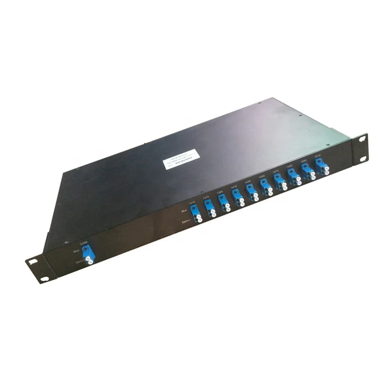 Один или двойной волоконно-оптический CWDM MUX/DEMUX WDM Rackmount 1U шасси