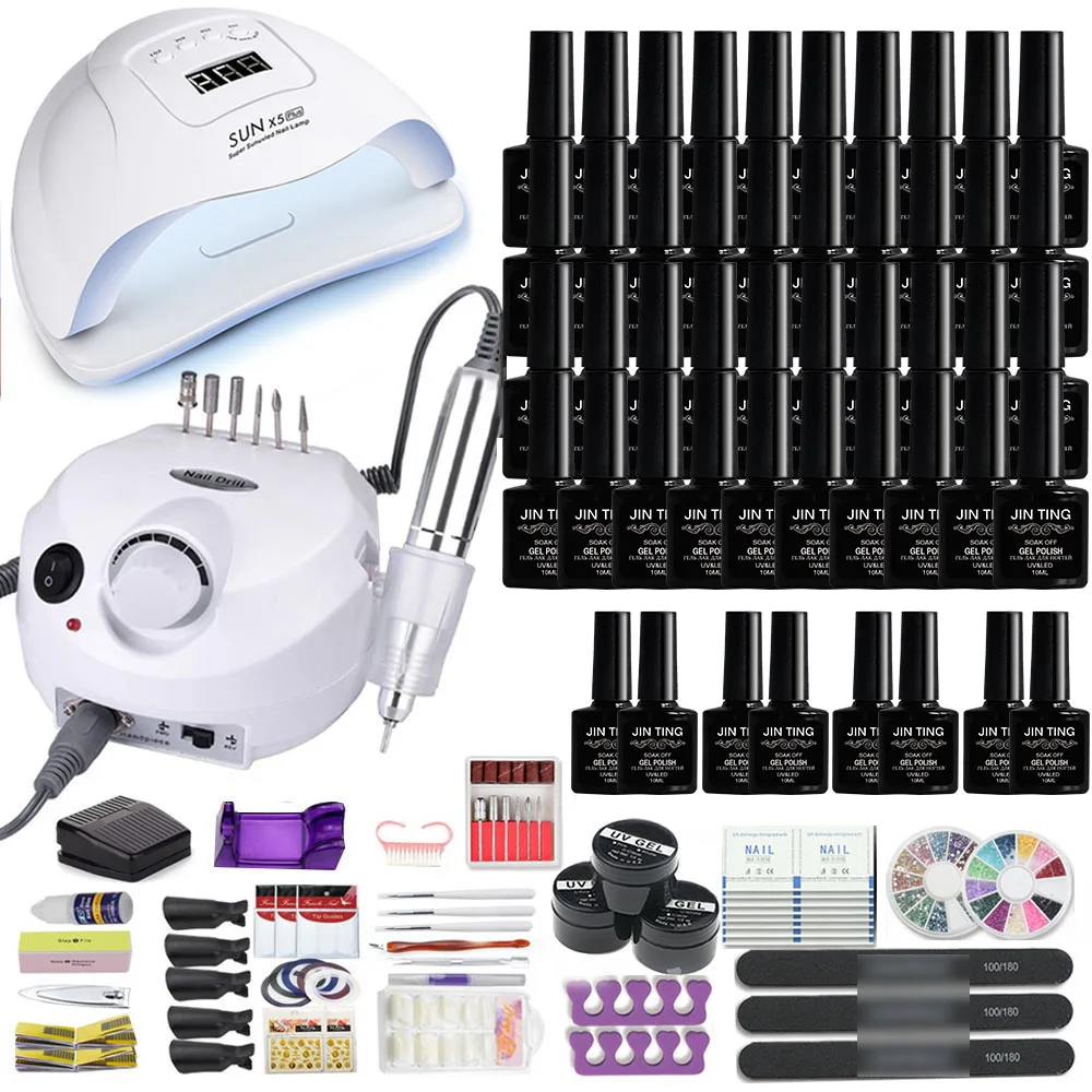 MEETNAIL OEM private label gel uv ongle professionnel gel nail polish set with nail salon builder poly nail gel set