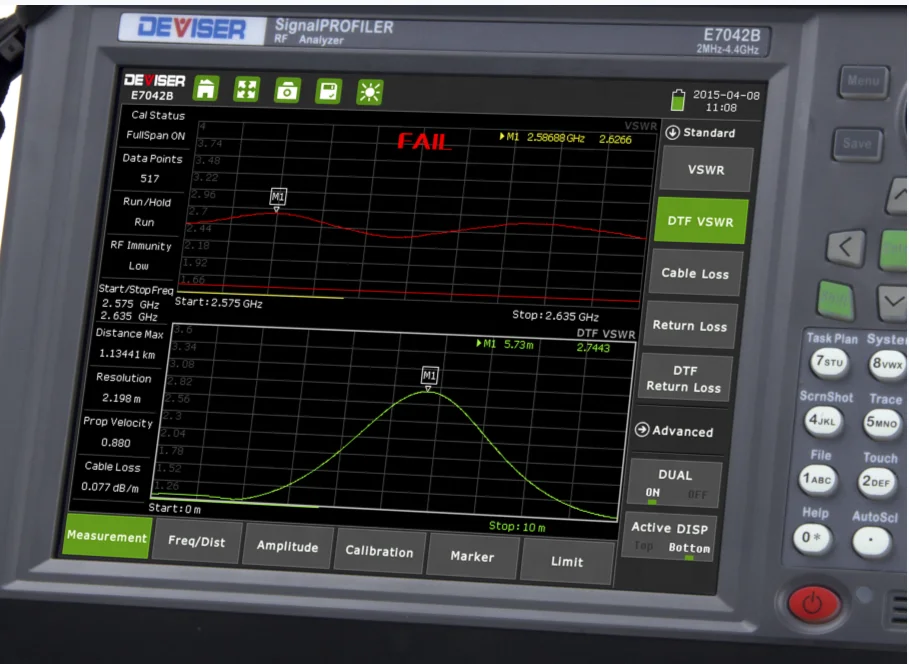 Brand New 8.4 inch screen DEVISER SignalPROFILER E7042B 9kHz~4GHz Spectrum Analyzer 2MHz~4GHz Cable & Antenna Analyzer