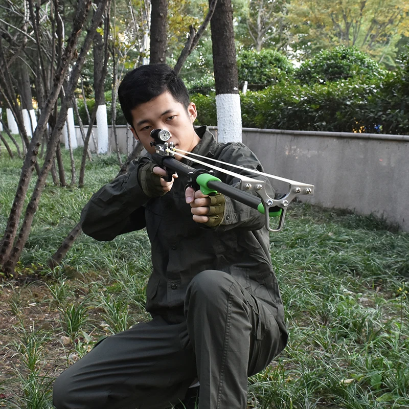 New owl outdoor hunting slingshot with 5 rubber bands shooting slingshot toys