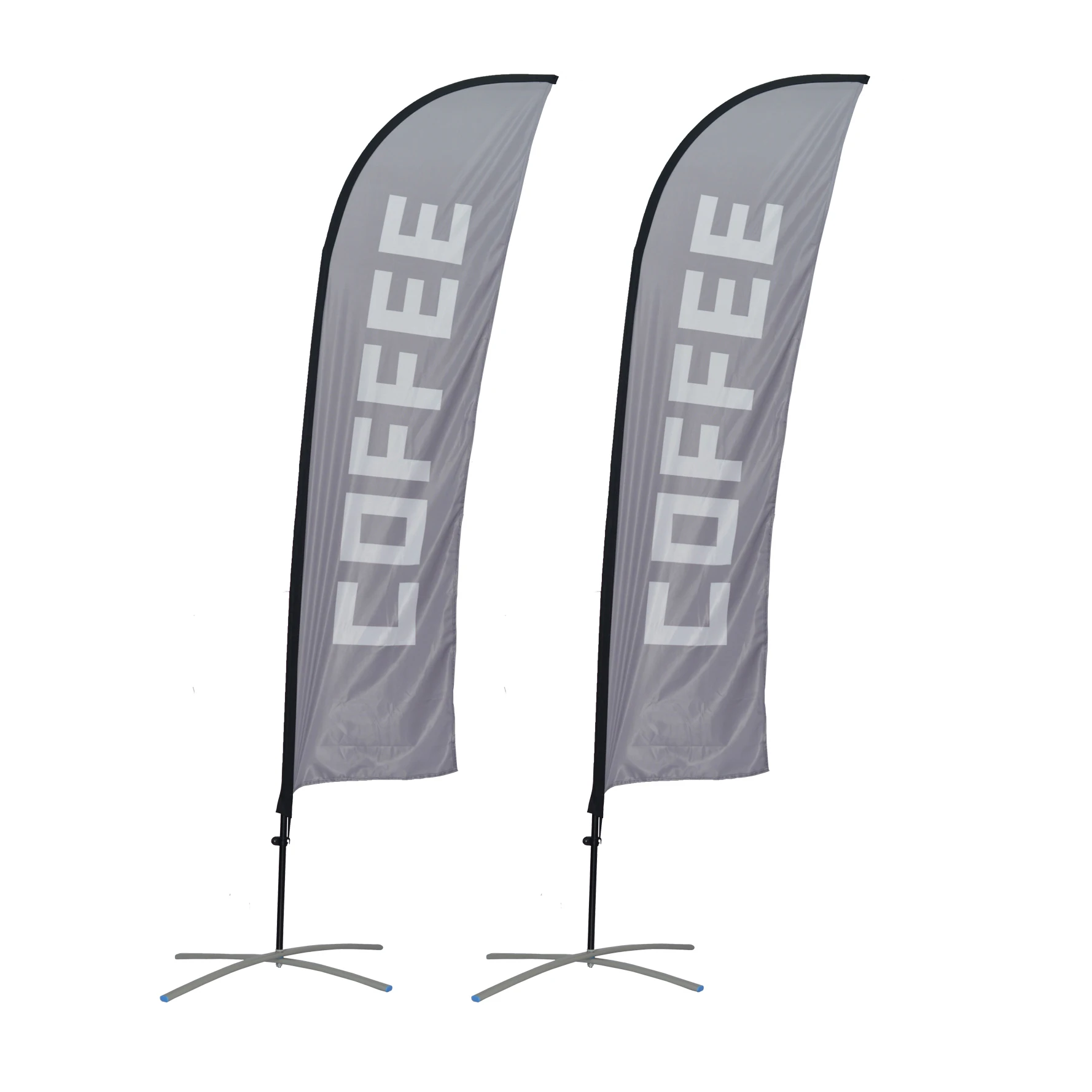 FEAMONT outdoor advertising banner stands custom logo bali printing polyester pole teardrop bow flex flying beach feather flag