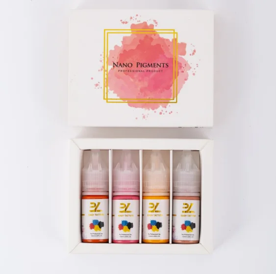 Semi Permanent Makeup Pigment for Eyebrow Lip and Scalp Micropigmentation Microblading Pigment Set Semi Cream Pigments Set