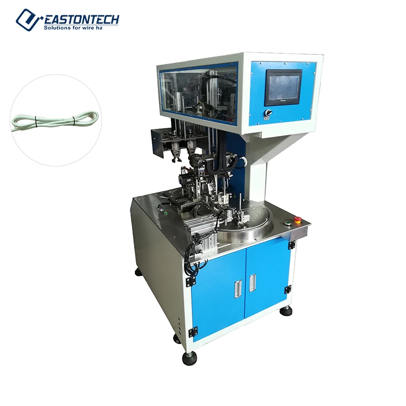 EW-2015 Automatic Wire Winding and Bundling Machine Cable Coiling Tying machine for 8 Shape double tying machine