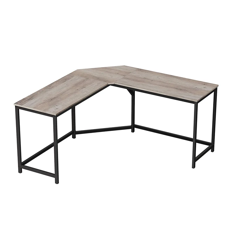 
 Угловой деревянный стол L-образной формы, стол для дома и офиса, деревянный игровой компьютерный стол  