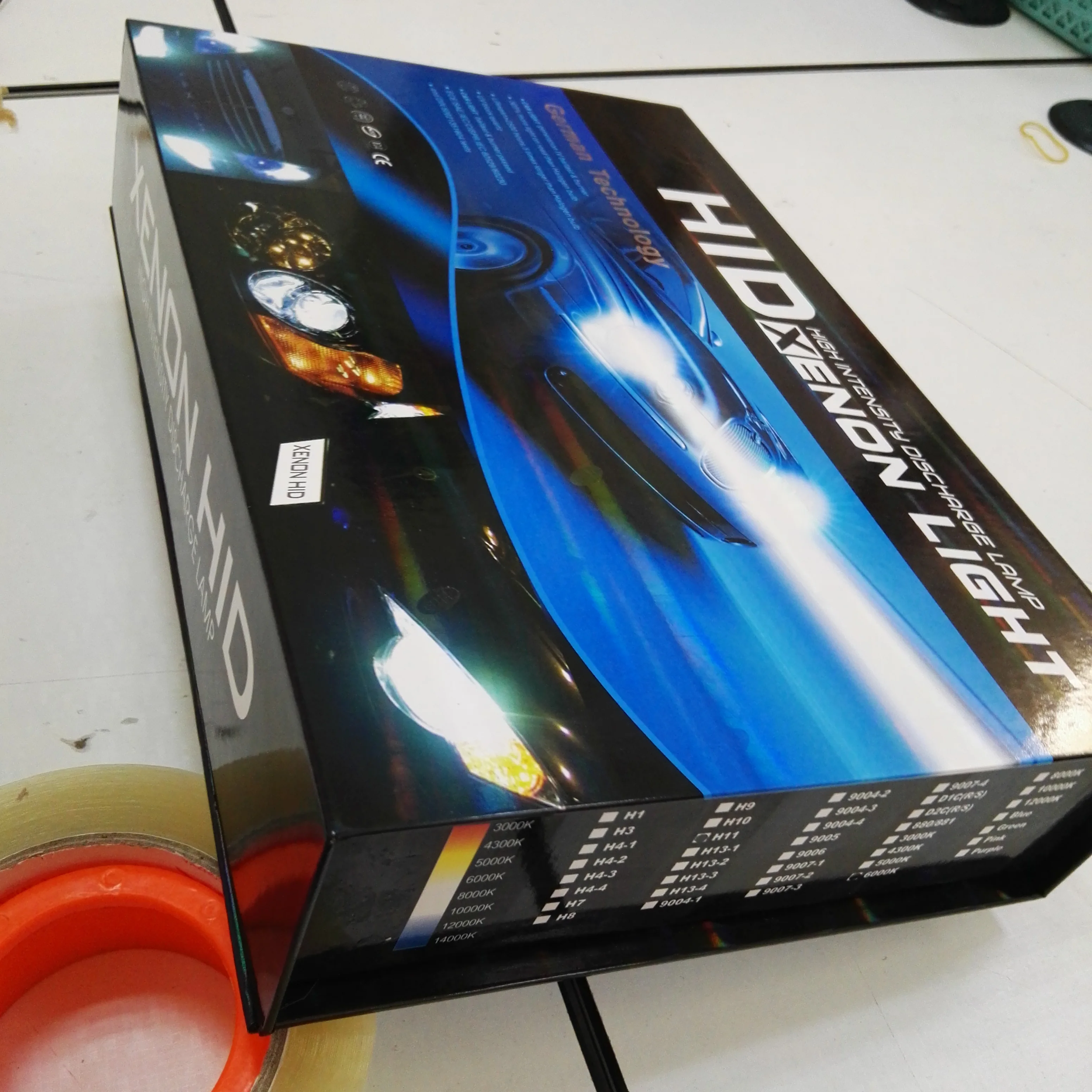 
H4 Hi/Lo hid xenon headlight high low beam 35w with big waterproof relay harness wire fits all HID xenon bulbs 