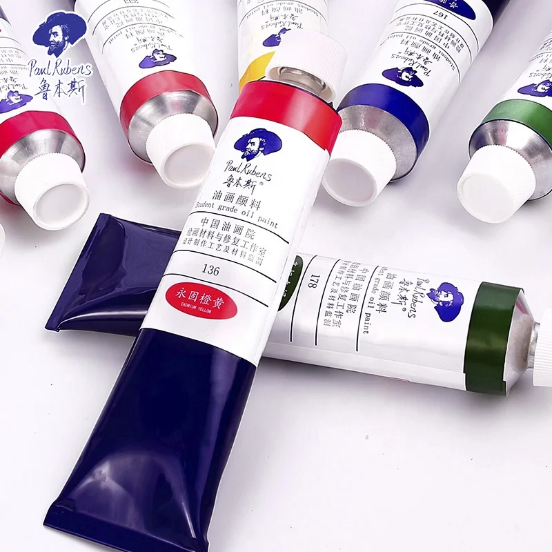Paul Rubens Oil Paints 180ml Professional Acrylic Painting Students and Beginners Grade Art Supplies for Artist - 3 Levels Color