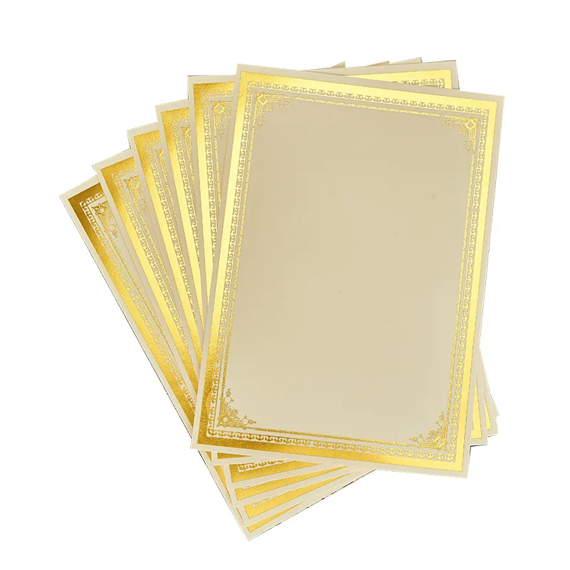 
Hot sale custom printed company degree certificate paper with security feature anti-counterfeit certificate Offset printing 