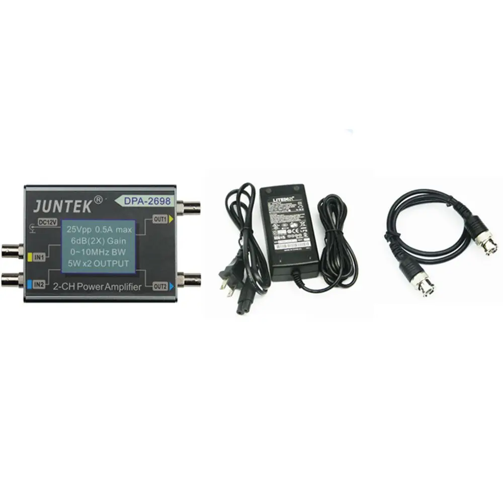 DPA-2698 High Power Dual Channel DDS Function Signal Generator Power Amplifier DC Power Amplifier 10MHz