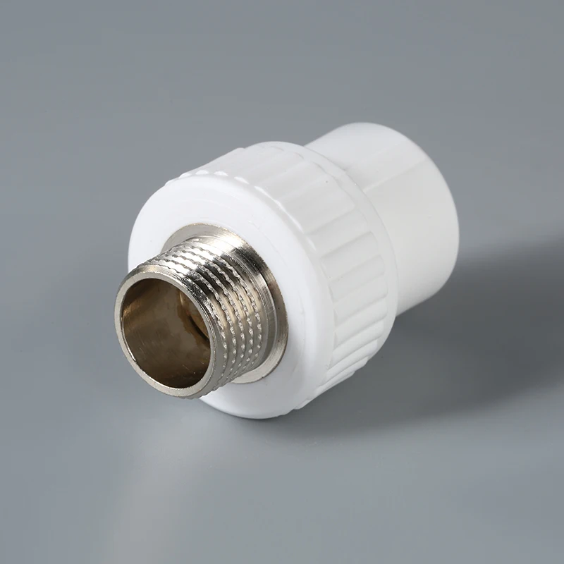 Plumbing Materials Plastic Male Threaded Direct Pipe Connector PPR Pipe Fittings