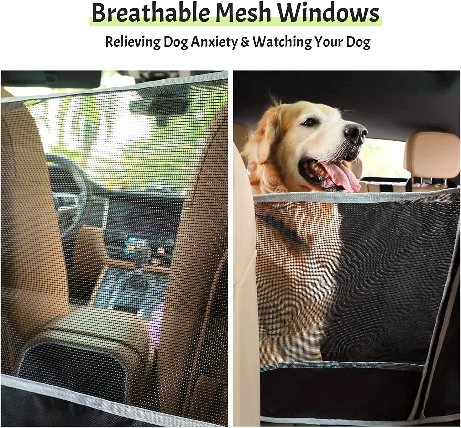 Mesh Window And Storage Pocket Full-Size Trucks Suv Pet Car Seat Covers Backseat Bus Hammock For Cargo Area