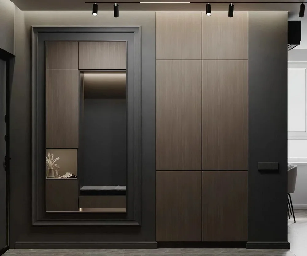 OEM Foshan Factory Wholesale Wooden Wardrobe For Bedroom Combined With TV Television Cupboard