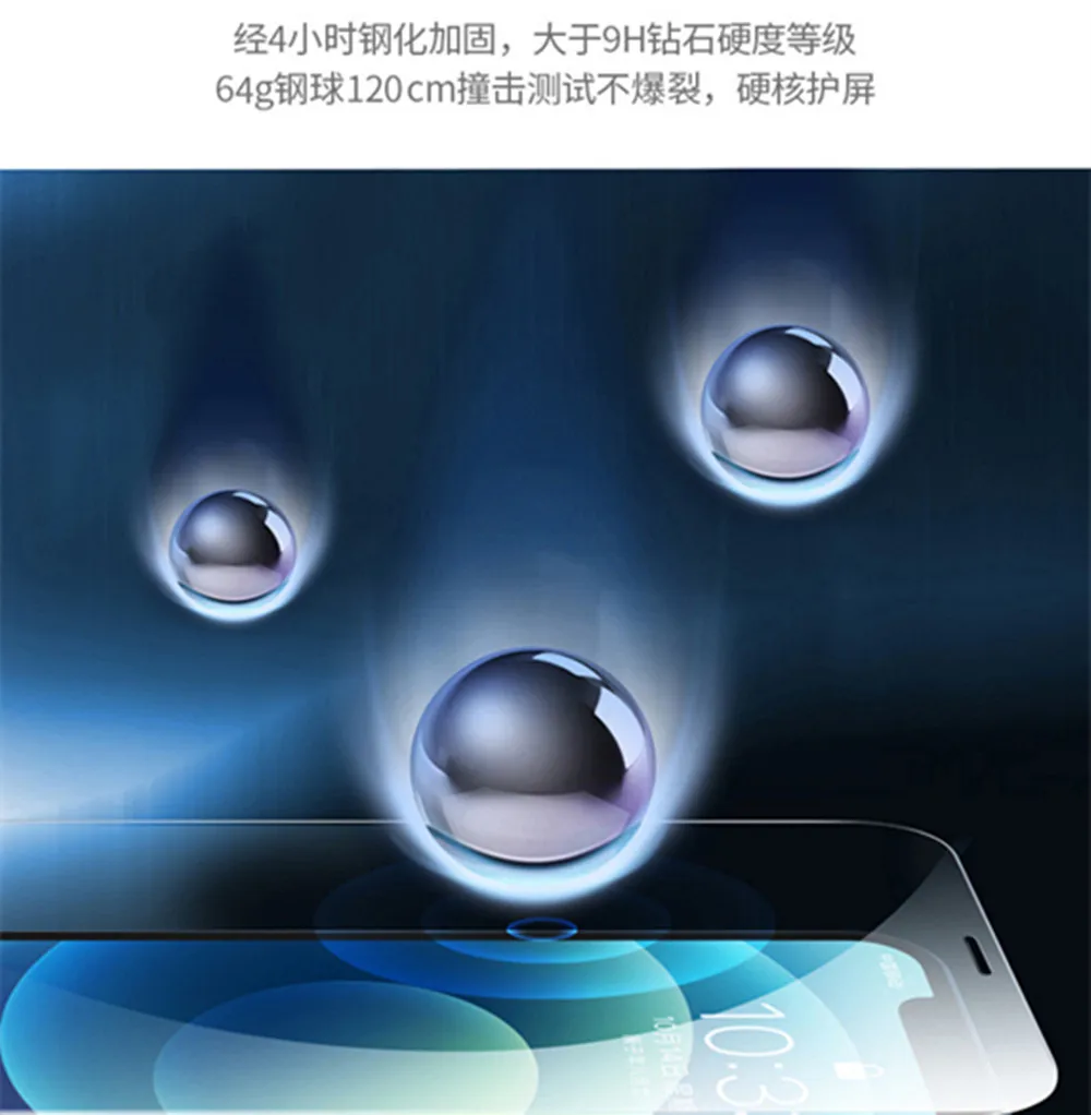 Взрывозащищенное прозрачное закаленное стекло 2.5D Arc 9H для iPhone 12 Mini 11 Pro X/XS XR Max