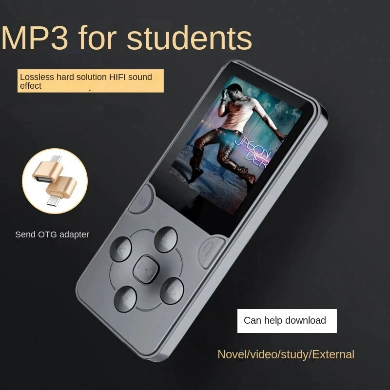 Портативный MP3-плеер для студентов с шумоподавлением Walkman HIFI музыка MP4 Воспроизведение электронная книга видео в любое время