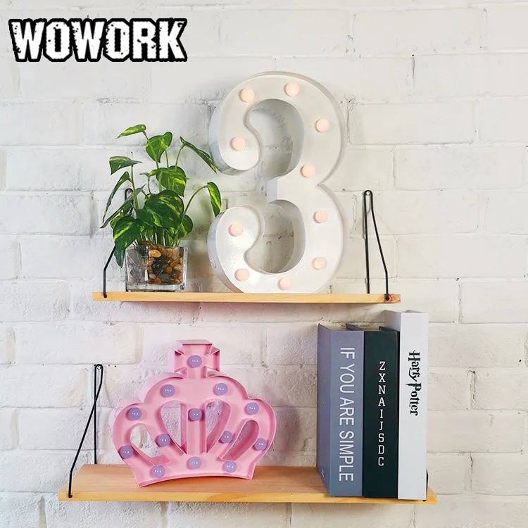 WOWORK diy led modern and creative lighting sign letter for shop window props