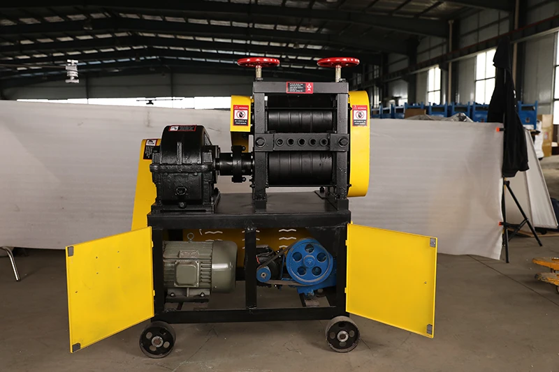 GX 6-14 5.5kw+2.2kw 3phase 6-14mm wasted second-hand steel bar recycling straightening machine