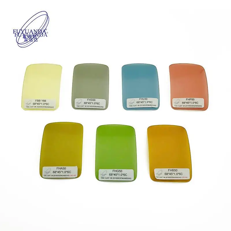 Custom Uv 400 Sunglasses Lens ISO certification Colorful Mirror Coating Tac Polarized Lens