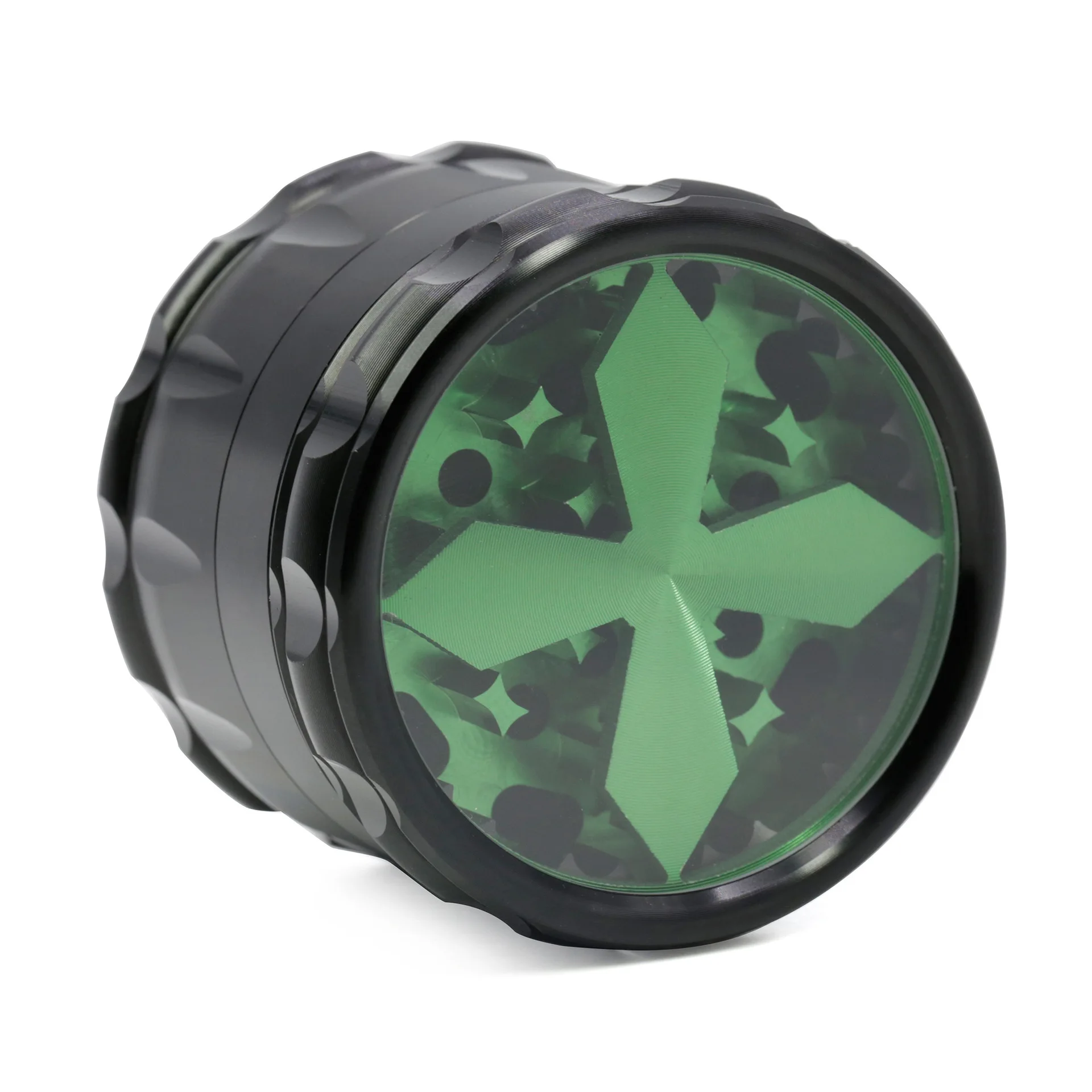 Drop shipping Chamfer Drum type crucifix Open window Custom logo Pepper Mills Tobacco Herb Spice Grinder