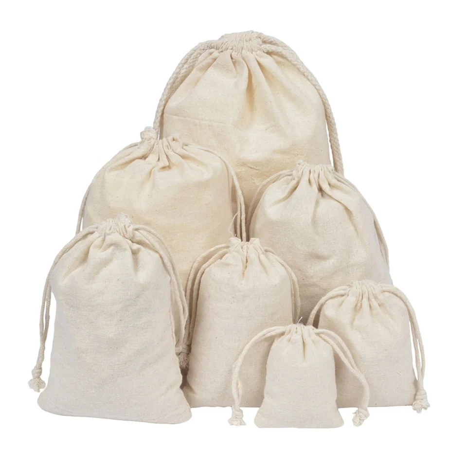 Оптовая продажа, экологически чистый переработанный многоразовый мешок Sopurrrdy для хранения, мешок для хлеба из органического хлопка для овощей, риса или бобы