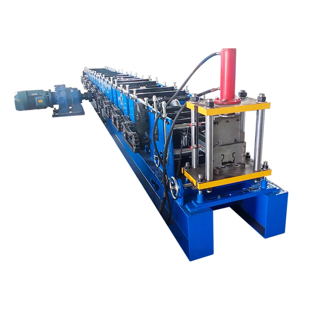 Customized selective Industrial warehouse storage steel rack shelves pillar high speed  making machine