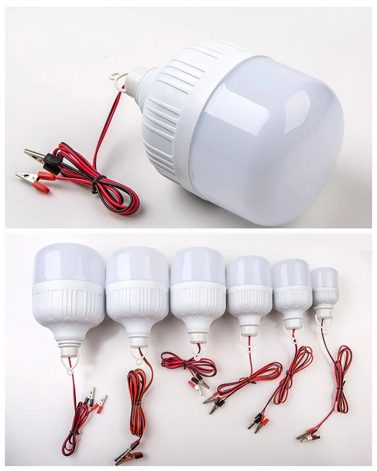 Hot Sale Smd2835 DC 12v 28w Led Bulb Light With 1.2m Cable Clamp T-type DC Bulb 12V 24V 36V