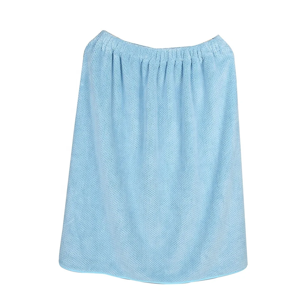 
Fast Dry Wearable Waffle Microfiber Coral Fleece Bathrobe 