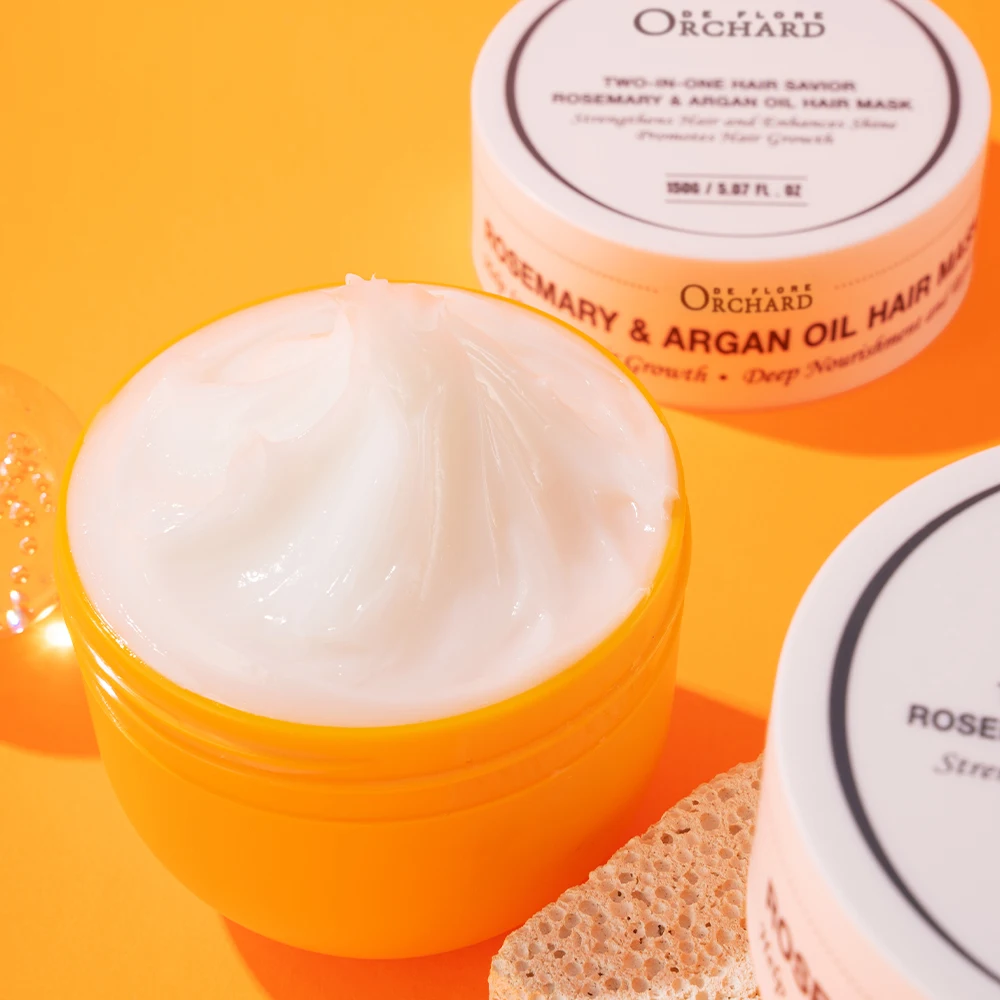 Custom OEM Free Sample Deep Nourishment And Repair Rosemary Hair Mask