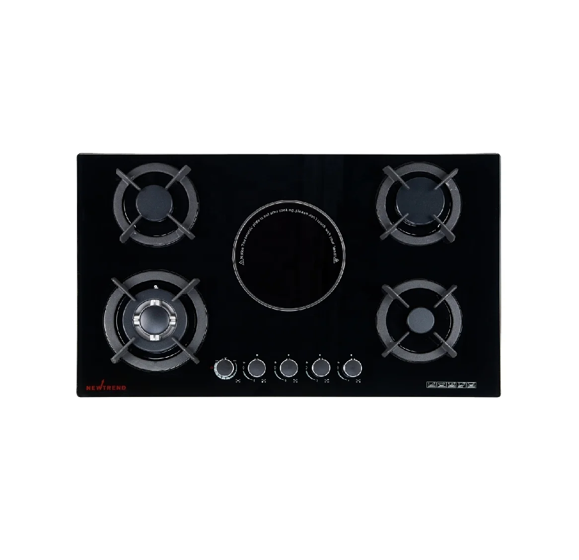 Cooktops Gas and Infrared Stove 5 Burner Gas Hob Attractive and Fashion Design Gas Cooker