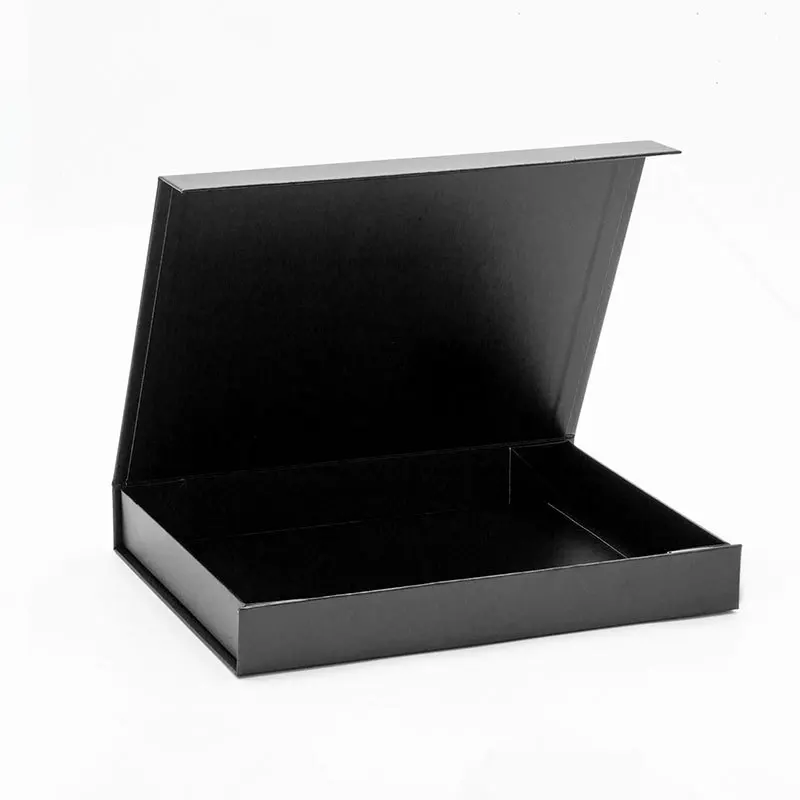 china manufacturer promotional oem low price  custom logo black clothing paper cardboard rigid kraft brown magnetic gift box