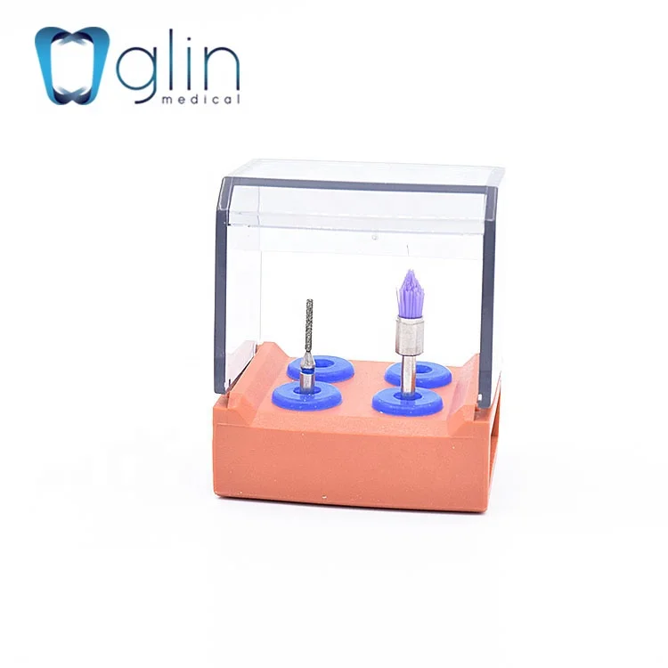 Dental 4 Hole RA Holder Instrument Holder Sillicon Rubber Disinfection Box Autoclavable Dental Bur Holder G-022A