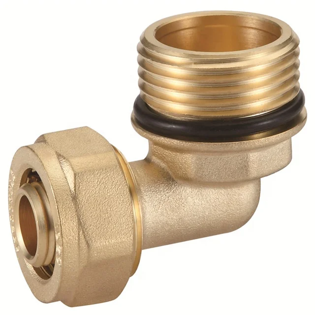 T613 high quality elbow hose quick coupling brass hydraulic fitting