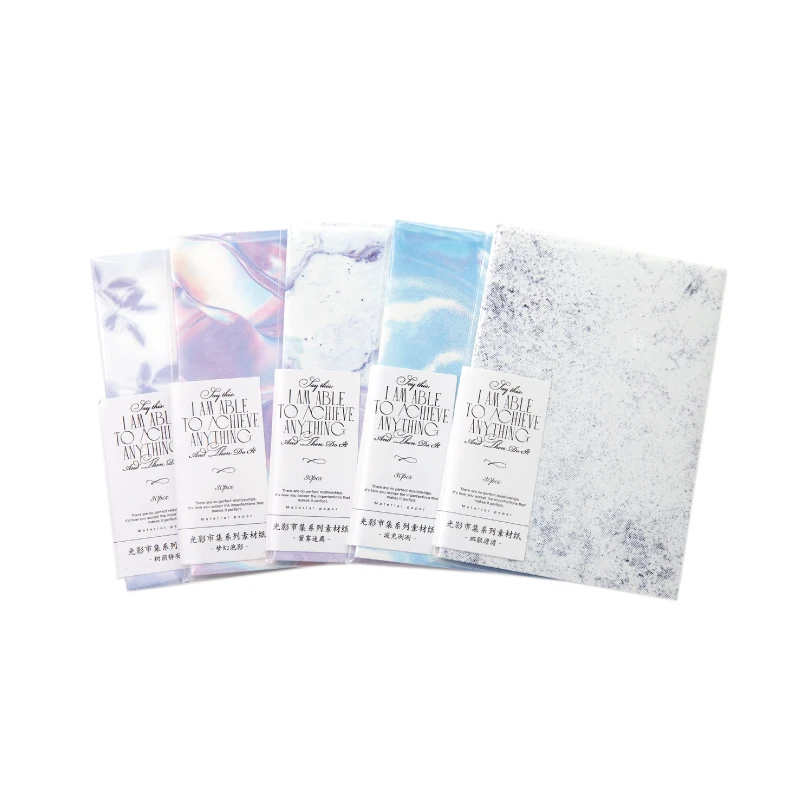 20pcs/lot Memo Pads Material Paper Bazaar of Light and Shadow  Journal Scrapbooking paper Card Background Decoration Paper