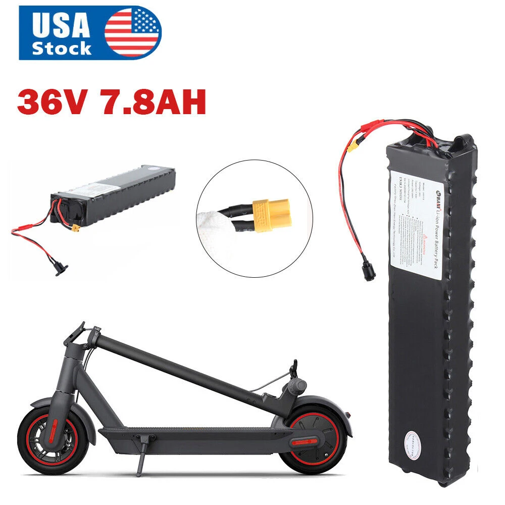 EU US Stock Folding Scooter 36V 7Ah Ebike Battery 36V 7.8Ah Electric E Bike Li Ion Lithium Battery Pack For Xiao Mi Scooter