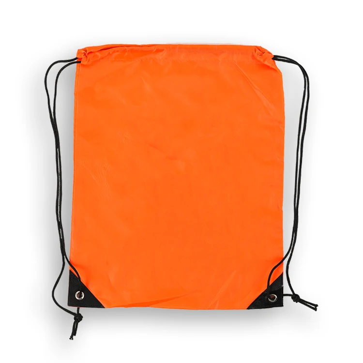 European market promotional 210D polyester string drawstring bag