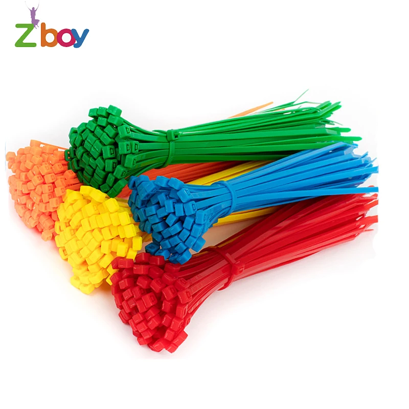 Многоразовые пластиковые защитные пломбы с днократной блокировкой и застежкой-молнией отожженной проволоки жар-стойкие нейлоновые кабельные стяжки кабели пачки проводит для спортивной площадки 100 шт./пакет