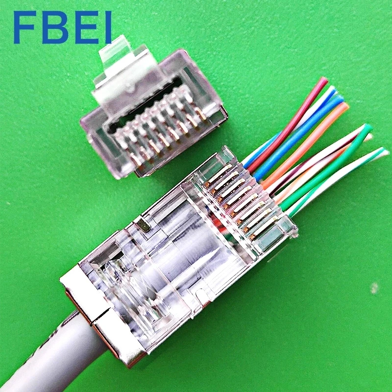 Разъемы EZ CAT6 RJ45 8p8c проходной