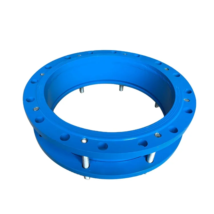 Wide range hdpe pipe DI flexible ductile iron universal flange adaptor