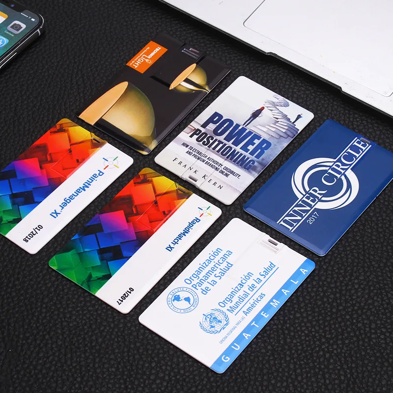 Custom Logo Wholesale Custom Business Credit Card Shape USB Flash Disk Pen Drive