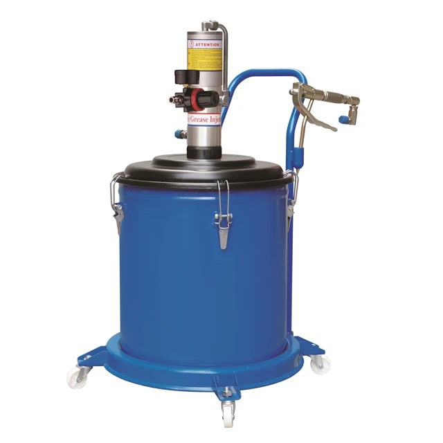 30L Bucket Air Operated Automatic Auto Manual Pneumatic Grease Gun Pumps Grease Lubricator Air Grease Pump
