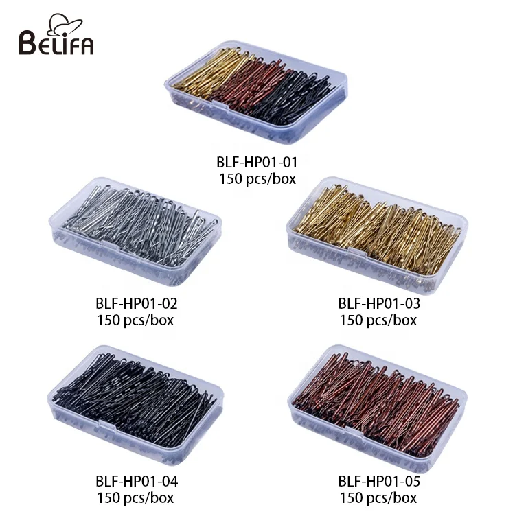 150 шт./коробка для хранения, золотые и черные волнистые заколки-невидимки для волос, u-образные металлические заколки для волос