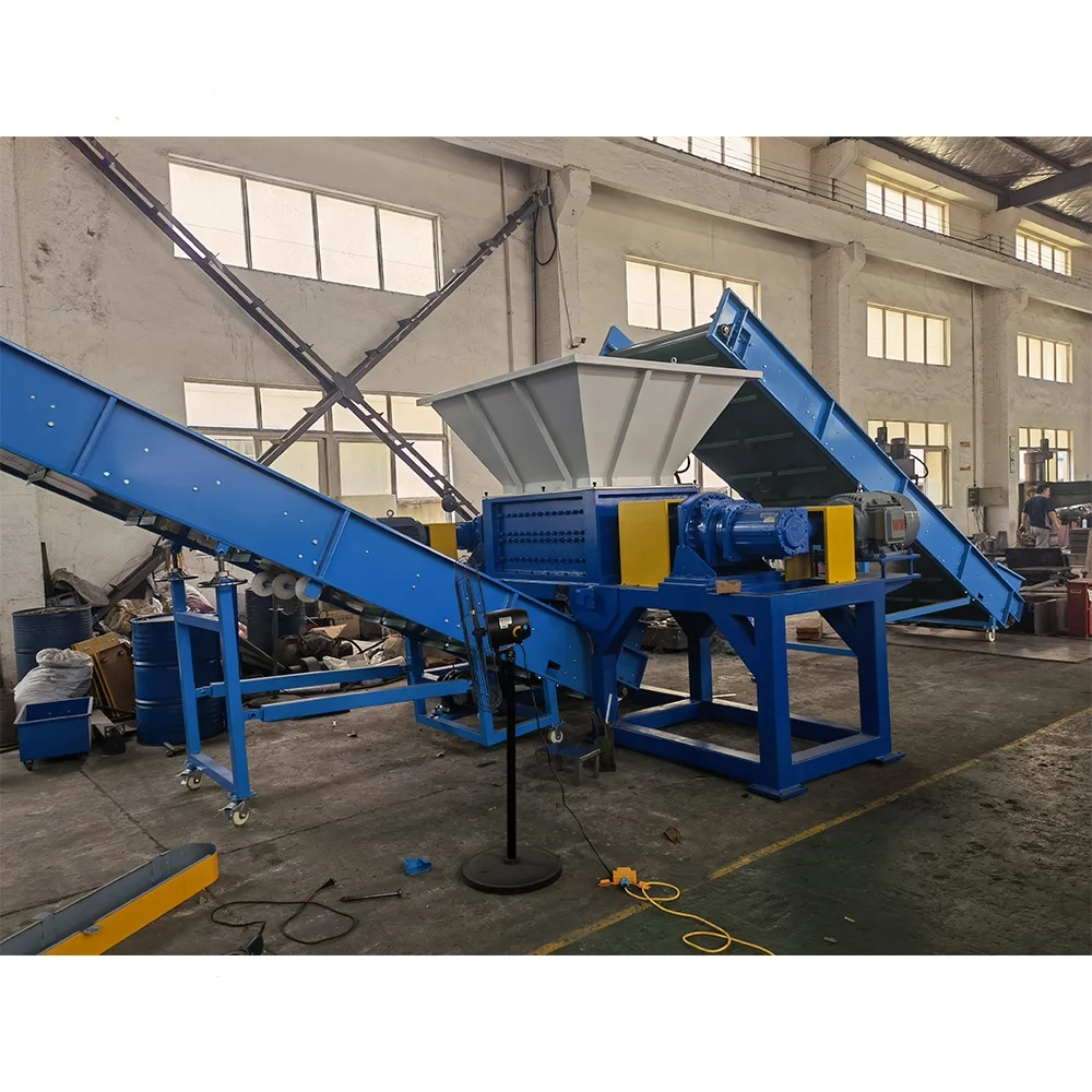 ПК баррель HDPE бутылок PE барабаны ведро рециркуляции двухвальный шредер