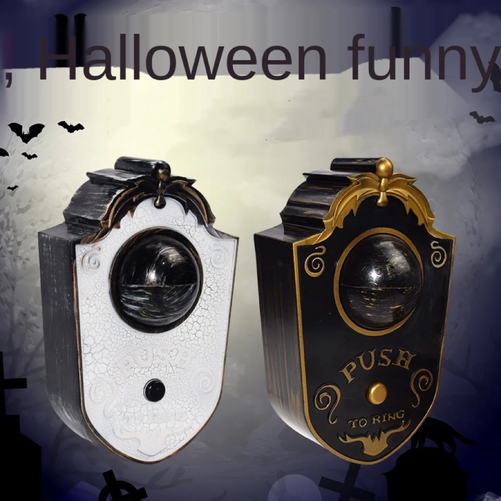 Halloween Hanging horror sound scary haunted house One Eyed Doorbell party bar decoration spider doorbell Halloween decoration