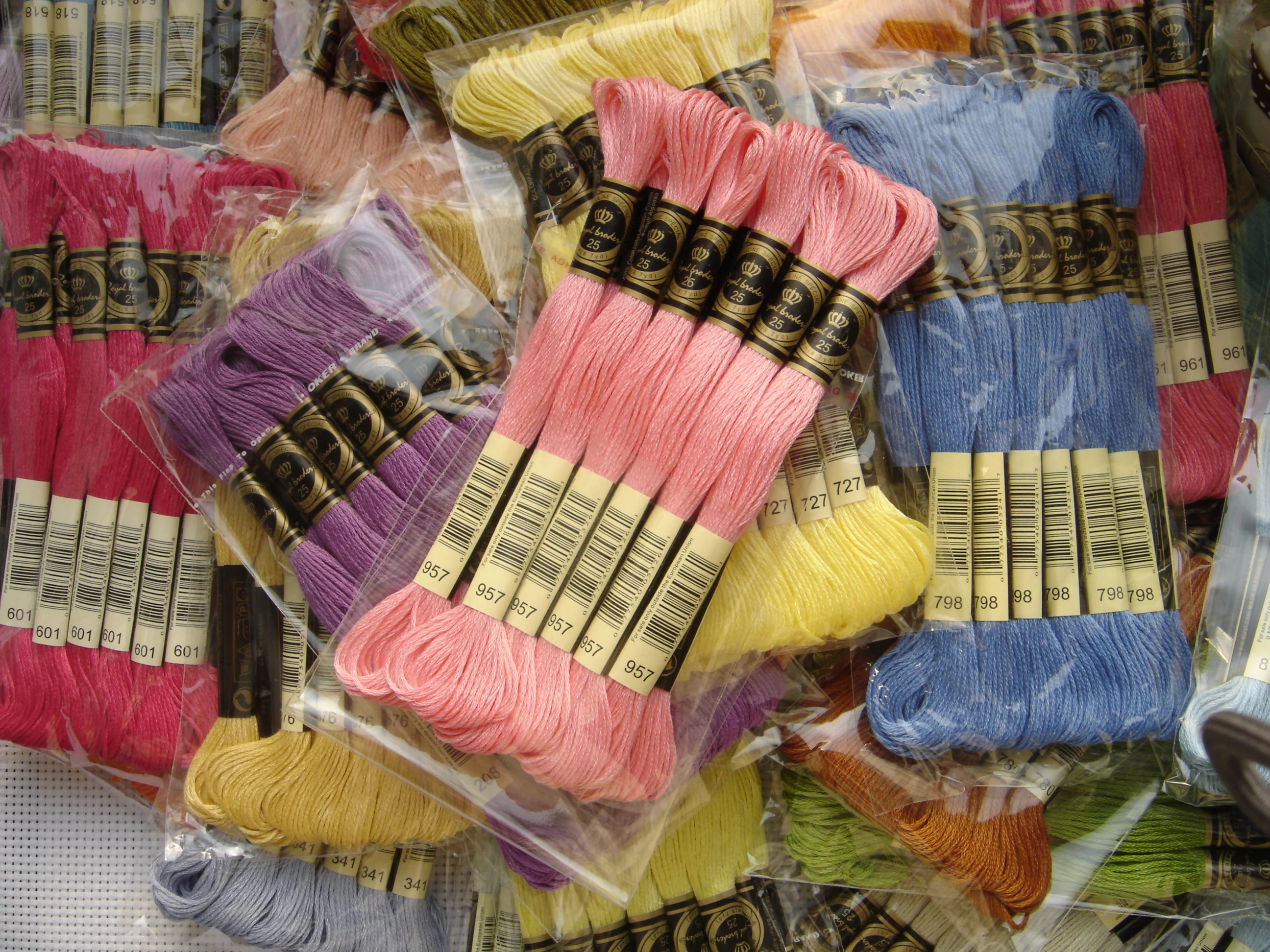 R нитки для вышивки крестиком 447 DMC, цветные поставщики в Китае