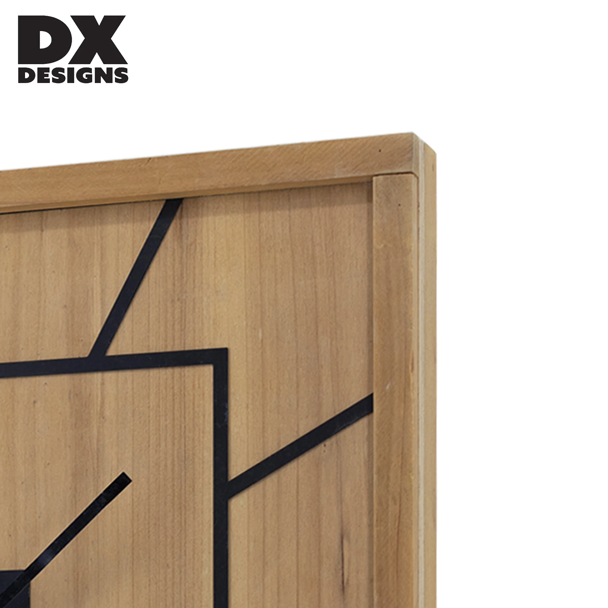 Roman Square-shaped Numeral Heavy Vintage Wood Frame Wooden Large Wall Decorative Clock