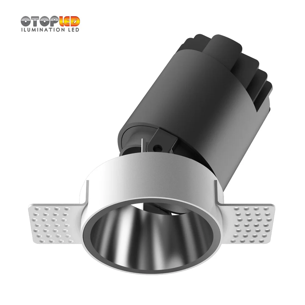 for hotel project 6W 12W 20W 30W honeycomb anti-glare Trimless plaster-in spotlight recessed downlight
