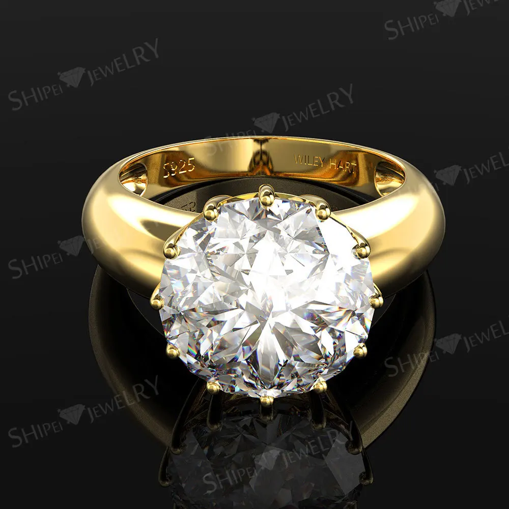 18k Gold Lady Colored Stone Jewelry 925 Sun Silver Diamond Silver Stone Ring Design